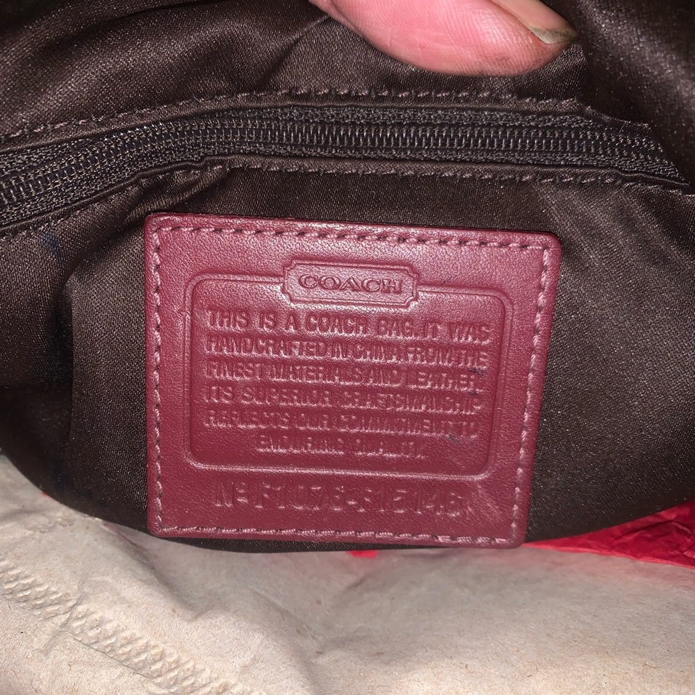 Great condition Burgundy Coach Purse! Please message me for any info!
